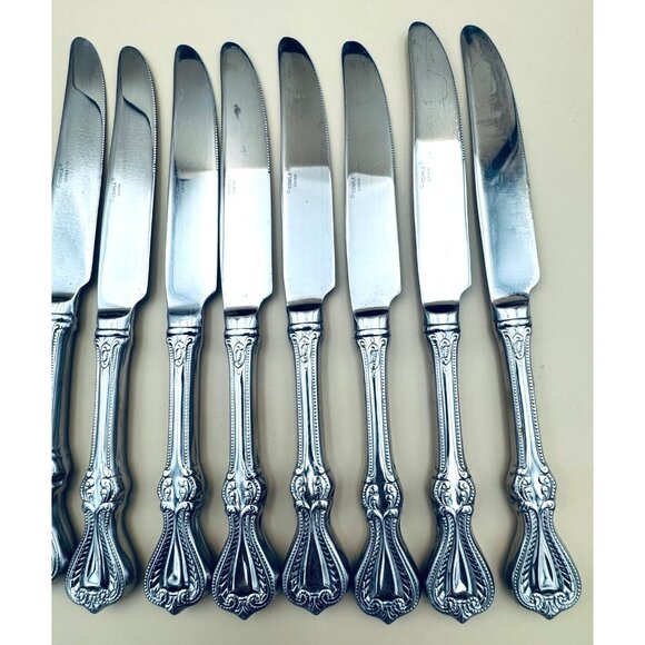 Set of 8 Towle OLD COLONIAL 18/10 Stainless Dinner Table Knives - Picture 3 of 9
